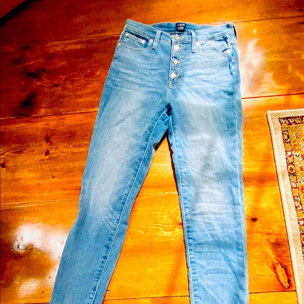 J.Crew NWOT High Rise Skinny button fly Jeans
